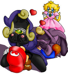 1boy 3girls cuckquean empty_(artist) female hope(n_forever) human interspecies male mario mario_(series) merlee merluvlee nintendo paper_mario princess_peach reverse_netorare shaman straight straight_hair