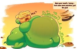 1girls anthro anthrofied ass belly belly_bulge breasts buttercup_(pvz) buttersita fat female flora_fauna inflation obese plant plant_girl plant_humanoid plantie plants_vs._zombies plants_vs_zombies popcap_games pred pussy sunflower_(pvz) weight_gain