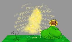 1girls anal_expulsion anal_juice anal_squirt anthro anthrofied ass breasts fart fart_cloud fart_fetish farting female flora_fauna peashooter_(pvz) plant plant_girl plant_humanoid plantie plants_vs._zombies plants_vs_zombies popcap_games pseudo_scat pussy sunflower_(pvz)