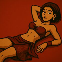 red_hair shadow_fight_2 short_hair simple_background solo velvet