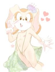 1girls animal_ears anthro anthro_female anthro_only anthro_solo areola areolae armpits arms_up aroused blush bodily_fluids bra brown_eyes brown_nose bunny bunny_girl bzeh cream_the_rabbit cub dipstick_ears eyelashes feet female female_cub female_only flat_chest flat_chested floppy_ears fur furry furry_female furry_only genital_fluids genitals light_brown_eyes long_ears looking_at_viewer mammal mobian_(species) multicolored_ears multicolored_face multicolored_skin orange_skin pose pussy rabbit rabbit_ears rabbit_girl sega short_tail small_breasts smile smiling_at_viewer solo solo_anthro solo_female solo_focus sonic_(series) sonic_(series) sonic_the_hedgehog_(series) tan_body tan_fur tan_skin thighs two_tone_ears two_tone_skin vagina video_games white_skin young young_anthro young_female