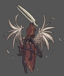 2d angel_wings ass back_view beetle black_body bug chitin claws cloak dripping dripping_precum feathers female female female_only half-dressed half_naked hollow_knight hornet_(hollow_knight) horns humanoid insect_girl insect_humanoid insects long_legs no_breasts pussy_ejaculation pussy_juice pussy_juice_trail shell skull slim slim_waist spread_pussy team_cherry tomboy wet_pussy wings