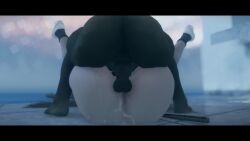 ass balls big_ass big_butt butt cock cum_in_pussy cum_on_ass dark-skinned_male dark_skin female green-skinned_male green_skin human human_female legs_up light-skinned_female light_skin male male/female mating_press orc orc_male penis skyrim spread_legs testicles thick_thighs thighs