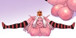 16:9 1futa 2021 absurd_res alynisa anus areolae backsack balls big_balls big_breasts blizzard_entertainment blue_eyes blush breasts chin_piercing crown elf elf_ears elf_futanari empty_eyes flexible futa_only futanari gabriela_gogonea hands_on_chest huge_breasts long_ears long_eyebrows long_hair looking_at_viewer lying lying_on_stomach narrowed_eyes night_elf nipples nude nude_futanari penis penis_between_breasts piercing pink_skin smiling smiling_at_viewer solo splits striped_thighhighs thighhighs warcraft white_eyebrows white_hair widescreen world_of_warcraft zy-sama