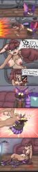 absurd_res alien anthro ass attacked big_mustache big_tail blue_eyes breasts brown_body brown_hair claws clothed clothed_male clothing coldbrewfuz comic comic_panel confusion dominant dominant_female duo dvd explosion facesitting facial_hair felid female fur genitals gesture glowing glowing_eyes hair hand_gesture heart_symbol hi_res humanoid lagomorph lepi_(species) leporid long_ears long_image looking_pleasured lop_(star_wars) lop_(star_wars_visions) lop_and_ochou male male/female mammal moustache neck_tuft nipples nude nude_female pointing ponytail purple_body questionable_consent rabbit sickle_claw sitting_on_another smile star_wars star_wars_visions submissive submissive_male surprise tail tail_motion tailwag tall_image toe_claws tuft watching_movie