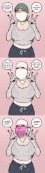 ahe_gao big_breasts curvy erection gagged_futa horny_futa jam-orbital orgasm