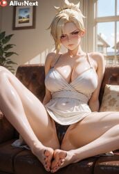 1girls ai_generated aliusnext big_ass big_breasts blonde_female blonde_hair breasts breasts feet feet_focus feet_together female foot_fetish huge_ass huge_breasts light-skinned_female light_skin lingerie massive_ass massive_breasts mature mature_female mercy nail_polish overwatch overwatch_2 patreon soles sweat sweatdrop sweating sweaty sweaty_body sweaty_breasts thick thick_ass thick_hips thick_legs thick_lips thick_thighs toes