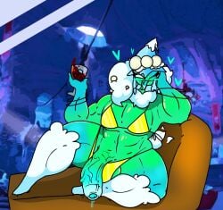 1boy abs ambush anthro anthrofied ass bulge cum dj_arts dj_hellscape femboy flora_fauna golden_bikini male male_only missile_toe_(pvz) muscular muscular_male muscular_thighs penis plant plant_humanoid plantie plants_vs._zombies plants_vs_zombies popcap_games precum solo solo_male thick_thighs thighs white_hair