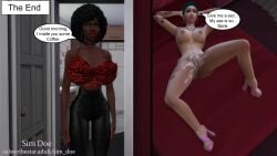 1futa1girl 3d afro afro_hair after_sex big_ass big_breasts big_breasts big_breasts black_hair caption choker choker_collar comic comic_page cum_in_pussy cum_on_pussy cyan_hair deep_anal ebony ebony_female english english_text futa_on_female futanari futanari gloria_grime(sim_doe) hoop_earrings interracial long_nails lying_on_back lying_on_bed naked naked_female nude nude_female original_characters ponytail revealing_clothes revealing_outfit sexy_clothing sexy_outfit sim_doe sims sims4 sims_4 speech_bubble speech_bubbles tattoo_on_arm tattoo_on_back tattoo_on_chest tattoo_on_legs tattooed_arm tattoos taylor_moon(sim_doe) the_sims the_sims_4