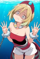 ai_generated asphyxiation drowning puffy_cheeks tagme underwater underwater_peril