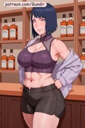 ahe_gao ai_generated big_ass big_breasts clothed clothing gundir hyuuga_hinata hyuuga_hinata naruto