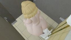 3d 3d_(artwork) ass big_ass big_breasts blonde_female blonde_hair breasts catmario157 completely_nude completely_nude_female female miss_delight miss_delight_(octal) poppy_playtime pussy sitting_on_toilet source_filmmaker tagme teacher toilet toilet_use