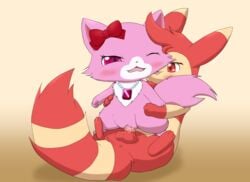 1boy 1girls alternate_colors anus ass blush chest_tuft clitoris creatures_(company) creatures_inc. crossover cum cum_in_pussy cum_inside eyelashes fangs feet feline female fluffy fluffy_tail fur furret furry game_freak garnet_(jewelpet) improbable_(artist) interspecies jewelpet jewelpet_(series) jewelpet_(species) jewelry joshy_furret long_tail male mammal necklace nintendo nude one_eye_closed open_mouth penetration penis pink_eyes pink_fur pokémon pokémon_(species) pokemon pokemon_(species) pussy pussy_juice red_eyes red_fur ribbons sanrio sega sega_fave sega_toys sex size_difference smile standing straight tail testicles tongue tuft vaginal_penetration video_games wet white_fur wince