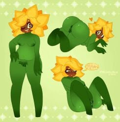 1girls anthro anthrofied ass breasts female female_masturbation fingering fingering_self flora_fauna masturbation plant plant_girl plant_humanoid plantie plants_vs._zombies plants_vs_zombies popcap_games pussy solo solo_female sunflower_(pvz) wink winking_at_viewer