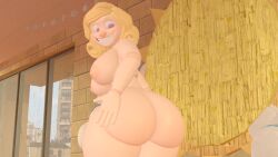 3d 3d_(artwork) ass big_ass big_breasts blonde_female blonde_hair breasts catmario157 completely_nude completely_nude_female female miss_delight miss_delight_(octal) poppy_playtime pussy source_filmmaker spanked_butt spanking spanking_own_ass spanking_own_butt tagme teacher