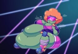 1girls anthro anthrofied ass belly belly_bulge breasts buttersita curvy electric_slide_(pvz) electronic_arts fat female inflation obese plant plants_vs._zombies plants_vs_zombies plants_vs_zombies:_battle_for_neighborville popcap popcap_games pred pussy solo solo_female undead vagina weight_gain zombie zombie_(pvz) zombie_girl