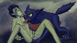 2boys anthro anthro_on_male bite_mark canine canine_genitalia canine_penis claw_marks claws clenched_teeth dacryphilia defeated degradation dominant dominant_anthro enormous_penis eye_contact fantasy fingering fingering_ass fur furry gangrel gay gigantic_balls gigantic_penis green_eyes hand_on_head hindpaw homosexual humanoid_penis laying_on_back licking male_only markings monster monster_cock oc original_character pain painful painful_penetration paws penis penis_in_penis pointy_ears rape_face raped raped_by_monster red_eyes spread_legs submissive submissive_human submissive_male tail tears teeth tongue tongue_out urethral_insertion vampire_the_masquerade violence world_of_darkness