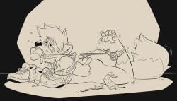 barefoot bondage feet foot_fetish hotbrotkuroi sniffing socks tagme