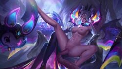big_breasts breasts league_of_legends morgana richtofen spread_legs star_nemesis_morgana tentacle tentacle_sex