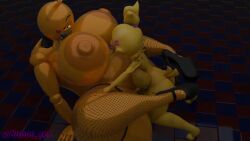 3d anthro anthrofied big_ass big_breasts chica_(cally3d) chiku_(cryptia) five_nights_at_freddy's fredina's_nightclub furry futanari intersex larger_female larger_penetrated oral plap size_difference smaller_futanari tagme thick_thighs toy_chica_(cyanu) toy_chica_(fnaf) vaginal_penetration video xiaode18