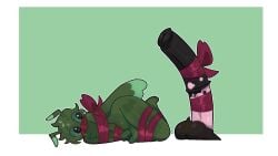 16:9 anthro ass balls bondage bondage bound colored dildo genitals halfpricesouls hi_res line_art male nude penis ribbon_bondage ribbon_restrained ribbons sex_toy shaded tail widescreen