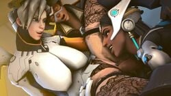 3d animated blizzard_entertainment cunnilingus dark-skinned_female dark_skin female fisting interracial lettucesfm mercy no_sound oral overwatch shorter_than_30_seconds shorter_than_one_minute source_filmmaker symmetra tracer vaginal_penetration video yuri