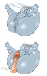 2boys big_dick big_nipples big_penis chef_saltbaker fat gay huge_cock imminent_anal imminent_rape legs_up male male_only non-human overweight penis penis_between_ass penis_between_cheeks penis_veins questionable_consent solo_focus tute_bear veiny_penis