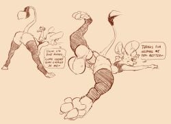 animancer anthro ass balls bent_over clothing crop_top dipodid disembodied_penis duo erection female female_focus genitals heart_eyes heart_symbol hi_res jerboa leg_warmers legwear luck_(animancer) lying male mammal on_front penetration penis pussy rodent sex shirt solo_focus stockings topwear vaginal_penetration vaginal_penetration