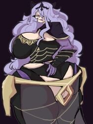 1female 1girls ass_bigger_than_head big_ass breasts breasts_bigger_than_head camilla_(fire_emblem) clothed deskalewd female female_only fire_emblem huge_ass hyper_ass looking_at_viewer tits_bigger_than_head voluptuous voluptuous_female