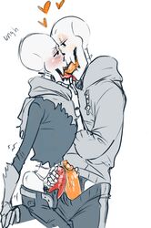 2boys 2d artist_request clothed ectopenis frottage gay grabbing_penis heart humanoid kissing male male/male male_only orange_penis papcest papycest papyrus papyrus_au pee penis red_penis selfcest sex tagme tagme_(artist) underfell underfell_papyrus underswap underswap_papyrus undertale_(series) undertale_au undertale_fanfiction white_background yaoi