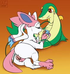 absurd_res airfly-pony anal anal_sex anthro ass big_butt duo eeveelution female female/female female_penetrated female_penetrating female_penetrating_female genitals hi_res looking_pleasured masturbation nintendo penetration pokemon pokemon_(species) pussy snivy sylveon vaginal_masturbation vaginal_penetration video_games yuri