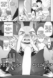 1boy 1girls ass bed big_penis black_eyes black_hair blush braixen canine censored closed_eyes clothed comic doujinshi embarrassed english_text erection fangs female fox fur furry greyscale hair heart human imminent_sex interspecies japanese_text kemono looking_at_viewer male male_pov mammal mizo_ne monochrome nintendo nude on_back open_mouth paws penis pokémon_(species) pokemon pokemon_(species) pov pussy_juice smile spread_legs standing stick straight sweat tail text tongue translated video_games virgin white_fur