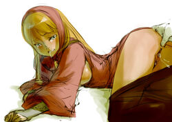 anal anal_fingering anus blush branch_(blackrabbits) female final_fantasy final_fantasy_tactics final_fantasy_tactics_(original) lying ninja_(fft) pussy rape tears