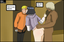 ass boruto:_naruto_next_generations cheating dark-skinned_male dark_skin darui doorway hyuuga_hinata interracial kissing kissing_lover_while_cheating naruto sex shika-hina uzumaki_naruto