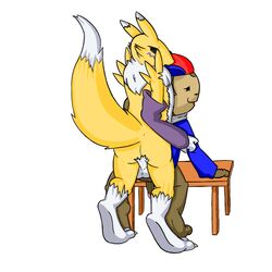 bandai_namco digimon duo earthbound gay male mother_(series) mother_2 ness nintendo penis renamon yaoi