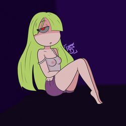 cami_(fnafhs) fnafhs fnafhs_z3ro green_hair homerbls red_eyes tagme