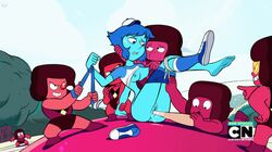 1girls animated anus barefoot bdsm blue_skin bondage cartoon_network clothing feet female forced gangrape gem_(species) gif hit_the_diamond_(steven_universe) lapis_lazuli_(bob) lapis_lazuli_(steven_universe) legs_up nipples no_panties object_insertion penetration pussy pussy_juice rape red_skin soles steven_universe teeth_clenched thin_waist toes vagina vaginal_penetration zone