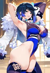 yelan (genshin impact) from genshin impact by hellblueboy4
