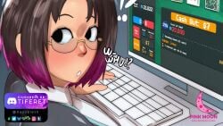 balatro breasts computer elma_(dragon_maid) female glasses hypnosis kayveleth large_breasts mahoumonsterart office_lady pinkmoon sound spanish squatting tagme topless video
