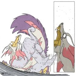 anyuwlof blood comic dick dubious_consent feral forced khezu male male/male mizutsune monster monster_hunter monster_hunter_wilds penis sex tagme violence