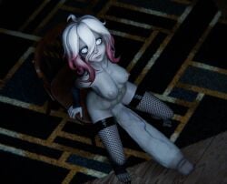 3d animated big_penis briar_(league_of_legends) fingernails futanari league_of_legends loop looping_animation manufatura no_sound self_upload short_hair shorter_than_10_seconds small_but_hung stockings tagme veins video