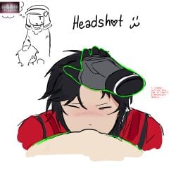 2boys arsenal_(rolve) blowjob cyber_defence_unit_(rolve) gay hand_on_head hdhfhf roblox robloxian self_upload space_soldier_(rolve) sucking_penis