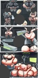 1girls ass bbw censored_face chubby chubby_female comic donut face_covered fat fat_female fat_girl fat_woman female female female_focus female_only hoyoverse immobile jane_doe_(zenless_zone_zero) mihoyo mihoyo_technology_(shanghai)_co._ltd. new_eridu_public_security nipples obese obese_female tube weight_gain weight_gain_female zenless_zone_zero