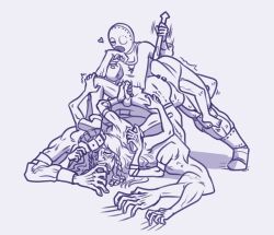 ambiguous_gender anal anal_insertion biting_finger elden_ring fromsoftware godrick_the_grafted handjob kissing_hand long_hair male male/ambiguous male/male multi_arm multi_leg multi_limb older_male prisoner_(elden_ring) sex_toy skinny theelderscrot_(artist) theelderscrotes_(artist) unusual_anatomy