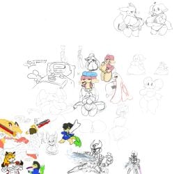 artesjsc audino big_breasts breasts cleavage female huge_breasts nipples pokemon pokemon_(species) tagme thick_thighs wide_hips