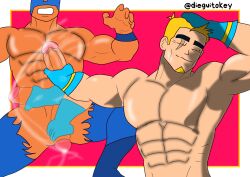 2boys abs bara big_breasts big_muscles big_penis big_thighs boy brawl_stars cock cum cumshot dick dieguitokey digital_drawing_(artwork) digital_media_(artwork) ejaculation el_primo_(brawl_stars) erection gay gay_male genitals grom_(brawl_stars) hair male male_only mask masked masked_male masturbation meme meme_reference muscles muscular muscular_male naked naoya_hair_flip naoya_hitting_choso_without_looking_(meme) nude nude_male penis penis_out pov short_hair solo_focus spread_legs standing tagme testicles thick_butt thick_legs thick_penis thick_thighs thighs uncensored vein veiny_penis video_games yaoi yellow_hair