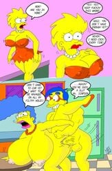 alternate_breast_size big_breasts big_penis breasts cum huge_breasts huge_cock lisa_simpson marge_simpson maxtlat milf milhouse_van_houten pussy sex the_simpsons yellow_body