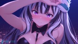 1girls 2025 aegis_elysium ai-generated ai_art ai_generated animal_ears big_breasts black_bra black_hair blush blushing_at_viewer breasts bunny_ears bunnygirl bunnygirl_outfit bunnysuit city city_background cityscape cleavage cloud clouds dress female female_focus fire_emblem fire_emblem_engage gem gloves hair_ornament headpiece hi_res high_quality high_res high_resolution highres hug huge_breasts hugging indoors jewelry large_breasts long_hair looking_at_viewer multicolored_eyes multicolored_hair navel nervous night night_sky nintendo open_shirt pov purple_eyes ribbon room shirt shy solo solo_focus standing thick thick_breasts thick_thighs thighhighs thighs tiara undressing very_long_hair veyle_(fire_emblem) wall wall_(structure) watermark white_hair