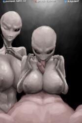 grey alien fan art
