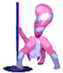 animated anthro ass bent_over breasts canid canine dancing digital_media_(artwork) female fox genitals lewd_eden_games mammal markings nude pink_body pixel_(artwork) pixel_animation pole presenting presenting_hindquarters raccoon_dog solo spread_legs spreading striped_markings striped_tail stripes stripper stripper_pole symbell tail tail_markings tanuki teasing thighs_spread under_boob vulva